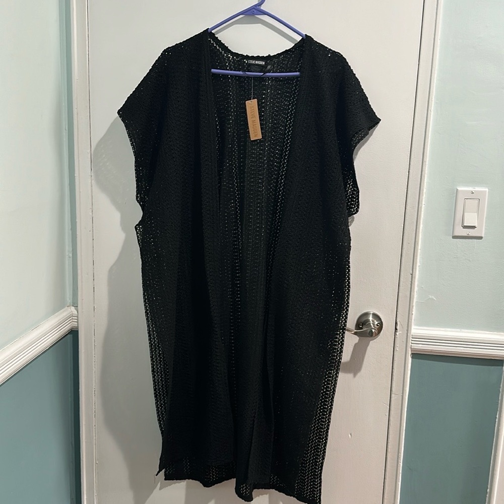 Brand New!! Steve Madden Black Swim Coverup